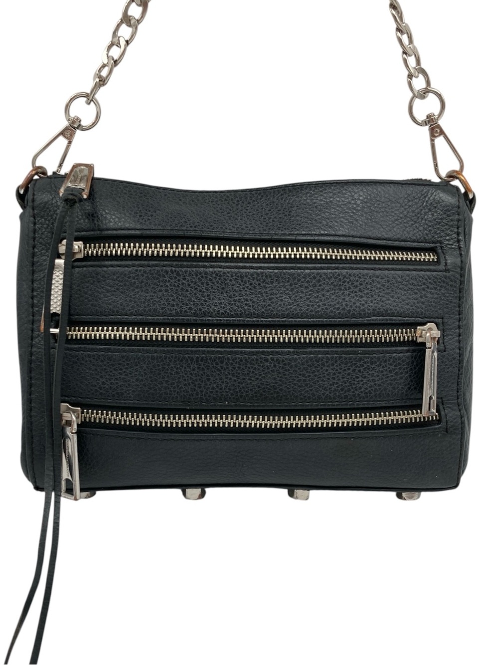 Rebecca Minkoff Rocket Leather Zipper Detail Crossbody Bag